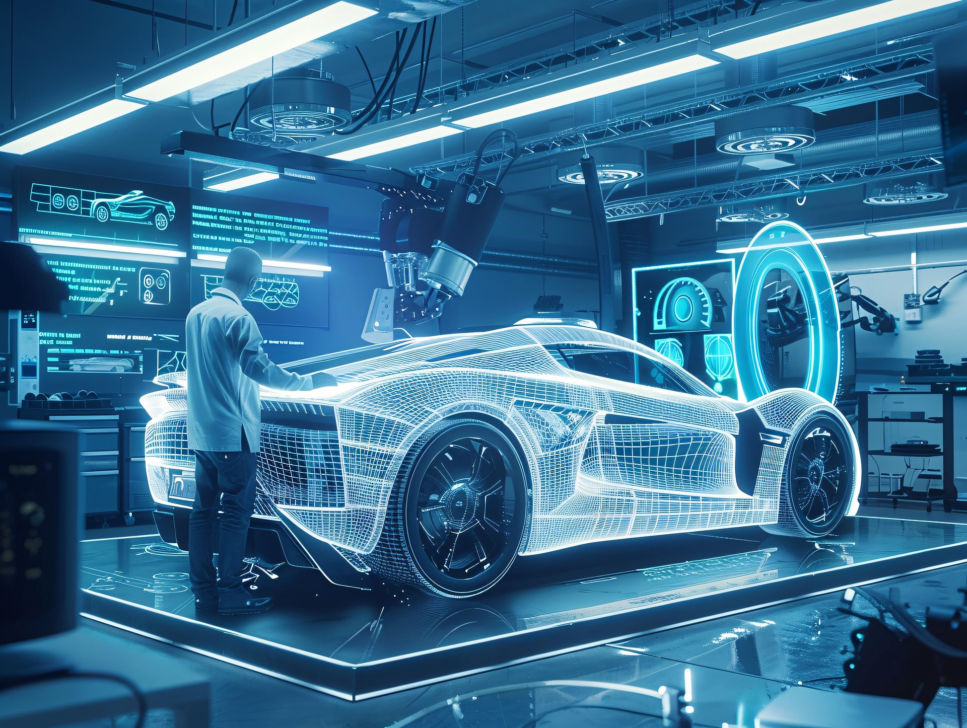 Modern vehicle digital ECU dashboard